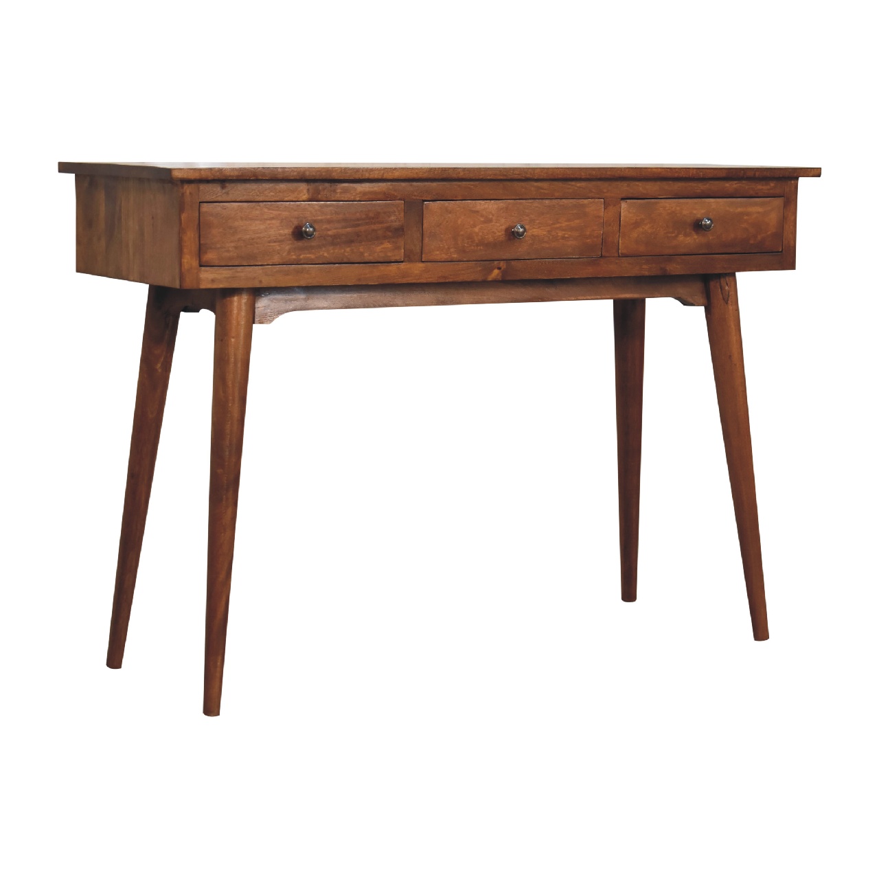 Large 3 Drawer Chestnut Console - Image 3