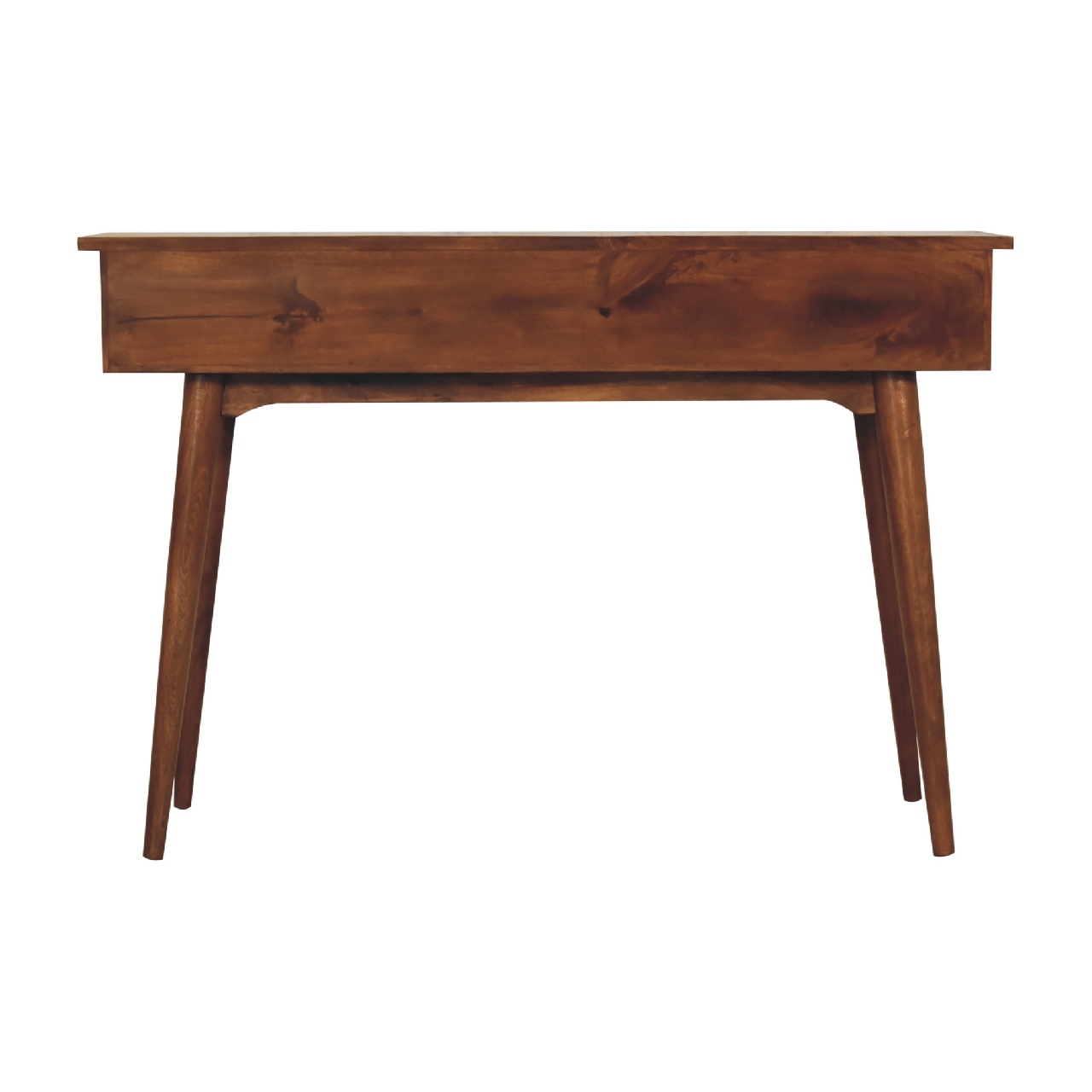 Large 3 Drawer Chestnut Console - Image 9