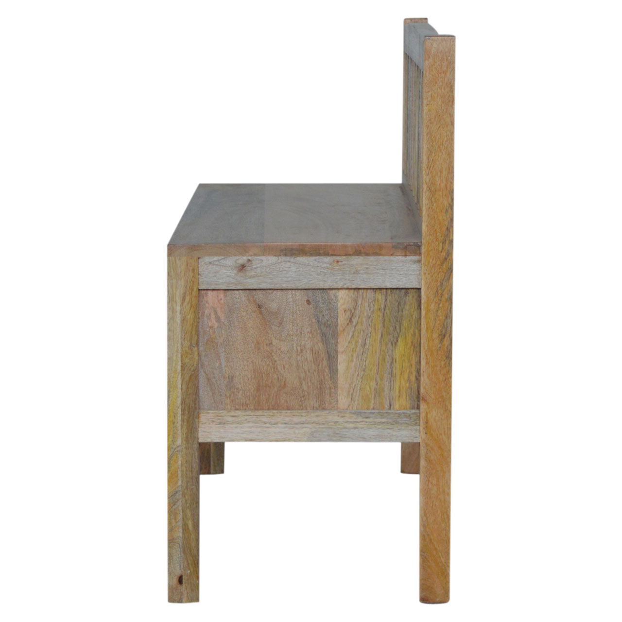 His & Hers Carved Storage Bench - Image 8