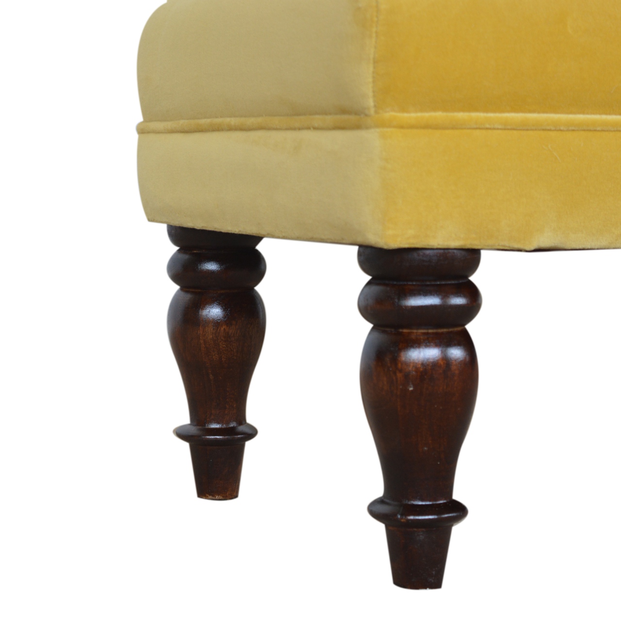 Mustard Velvet Chaise - Image 5