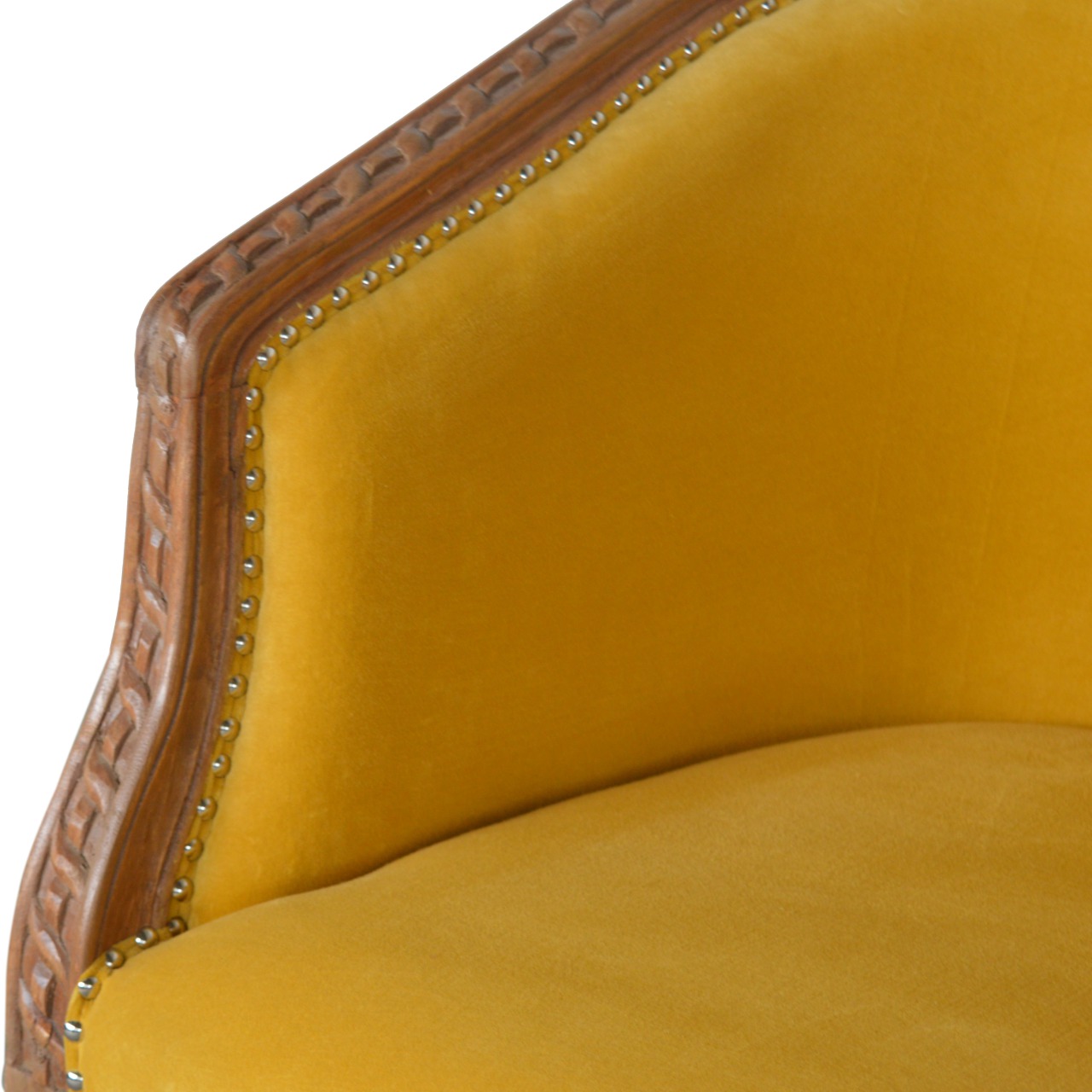 Mustard Velvet Occasional Chair - Image 6