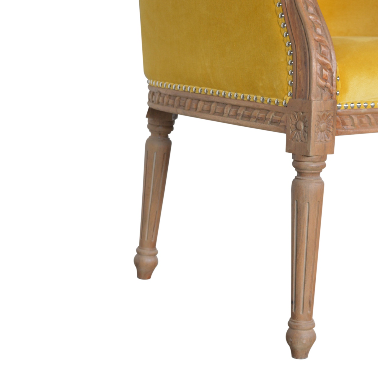 Mustard Velvet Occasional Chair - Image 7