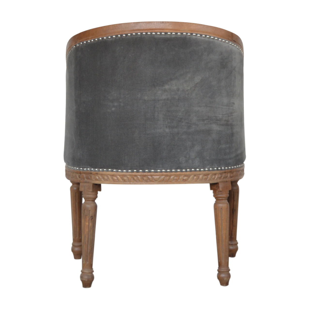 Grey Velvet Occasional Chair - Image 9