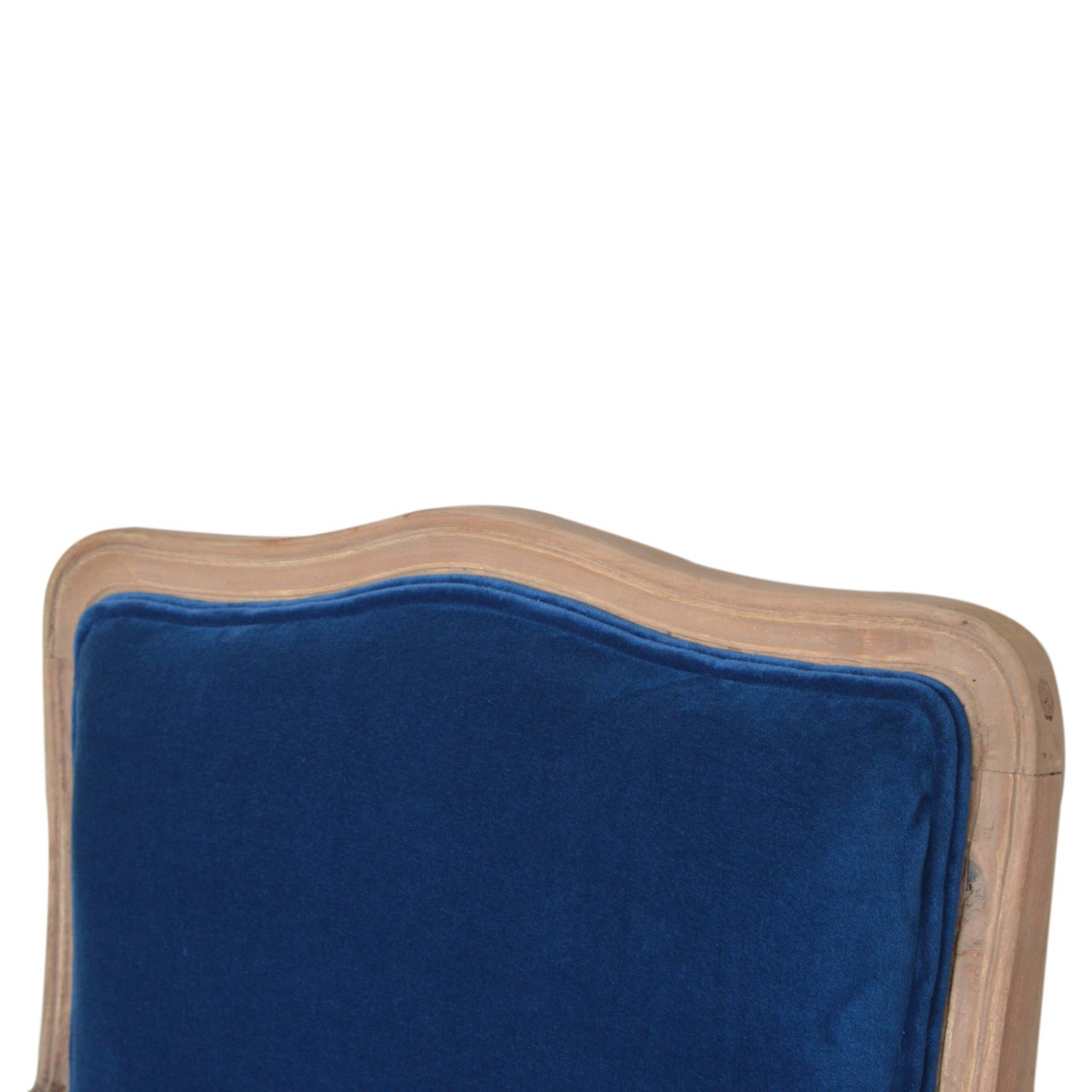 Royal Blue Velvet French Chair - Image 6