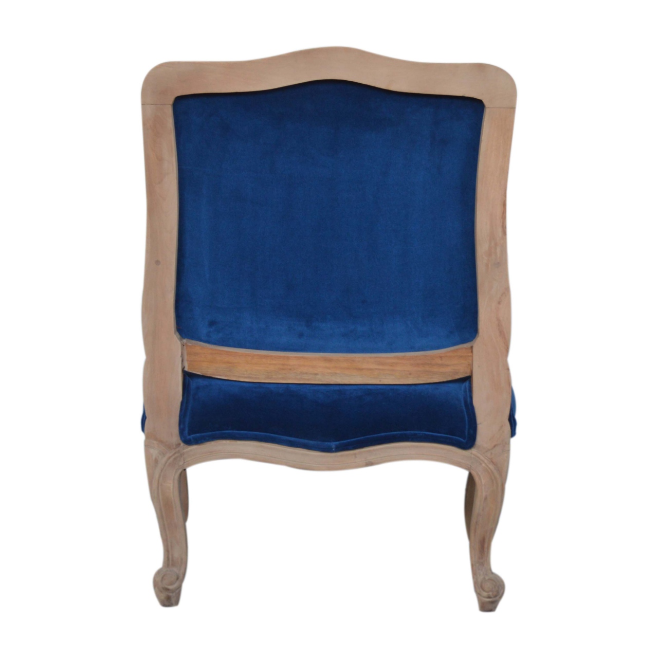 Royal Blue Velvet French Chair - Image 9