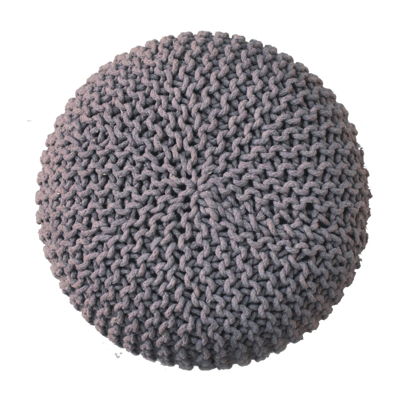 Keeva Grey Round Footstool - Image 3