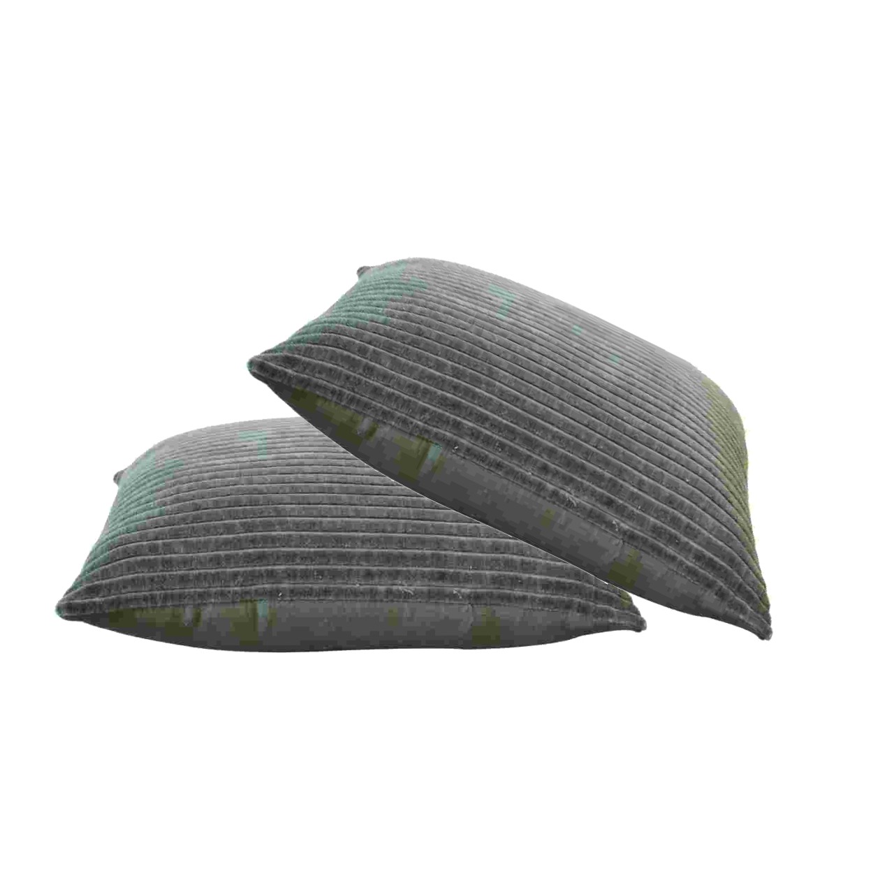 Ribbed Green Cushion Set of 2 - Image 2