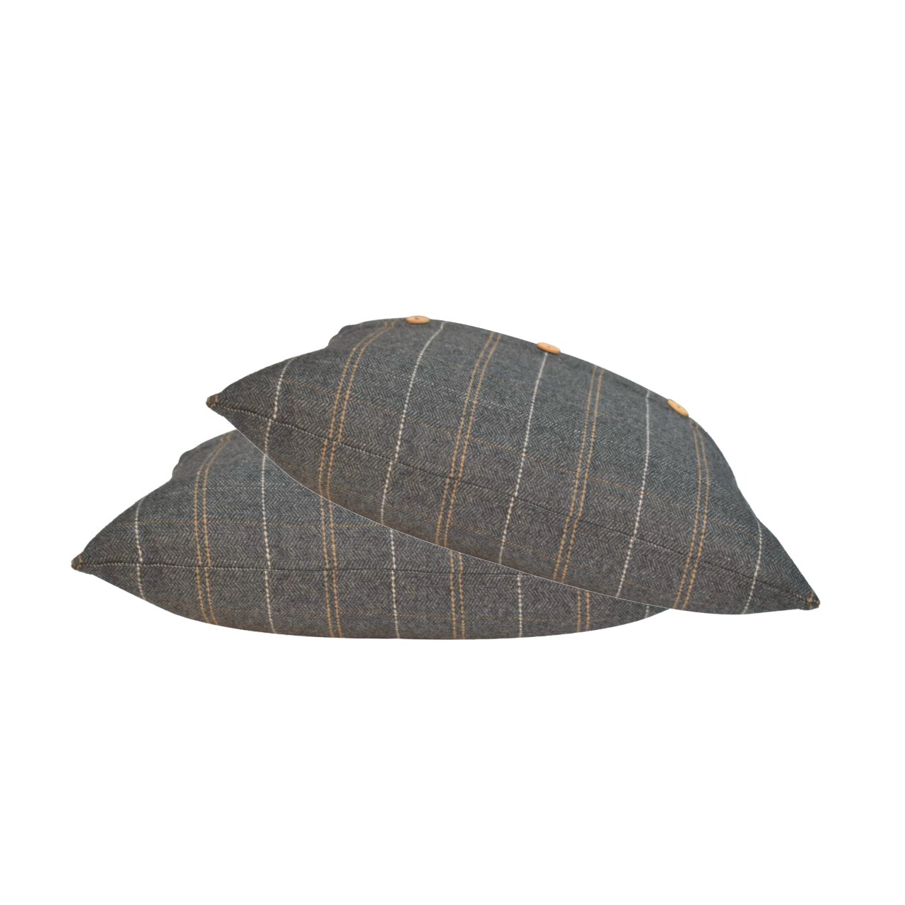 2 Quinn Pewter Cushions - Image 2