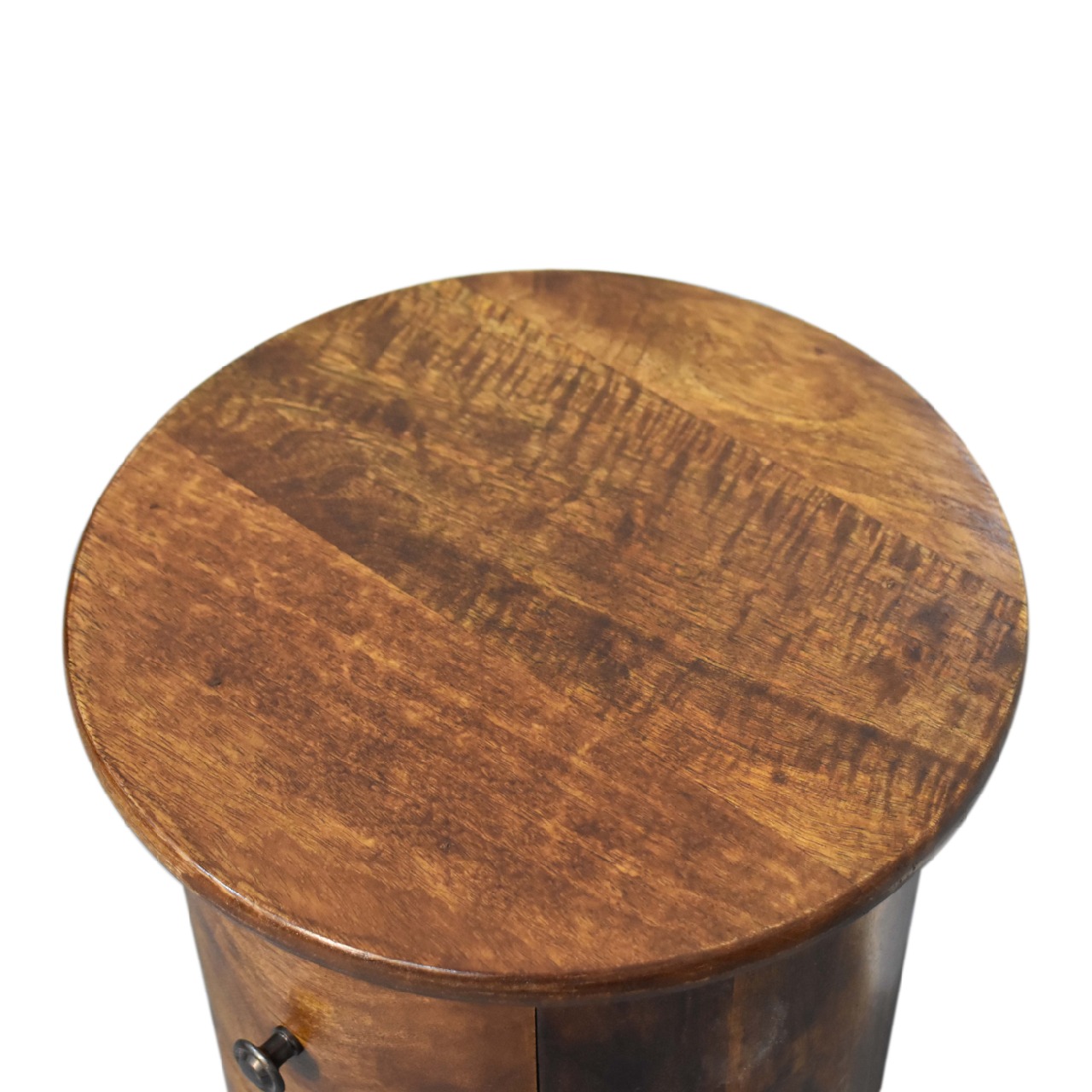 Mini Chestnut 2 Drawer Drum Chest - Image 5