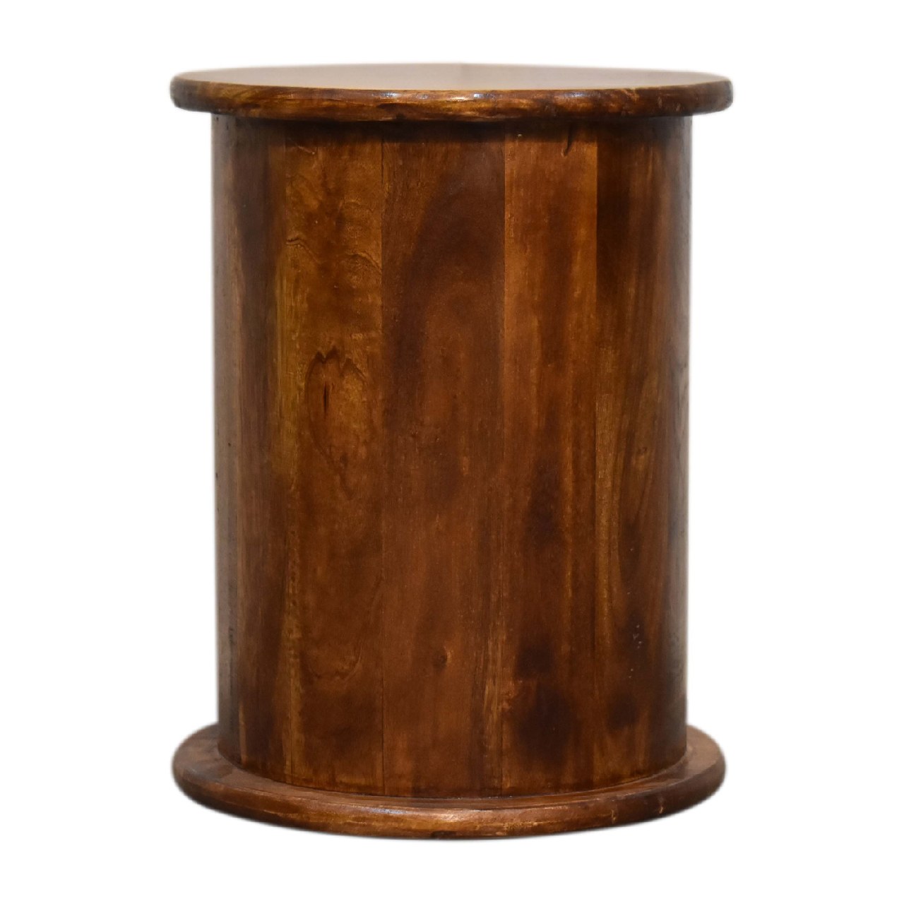 Mini Chestnut 2 Drawer Drum Chest - Image 9