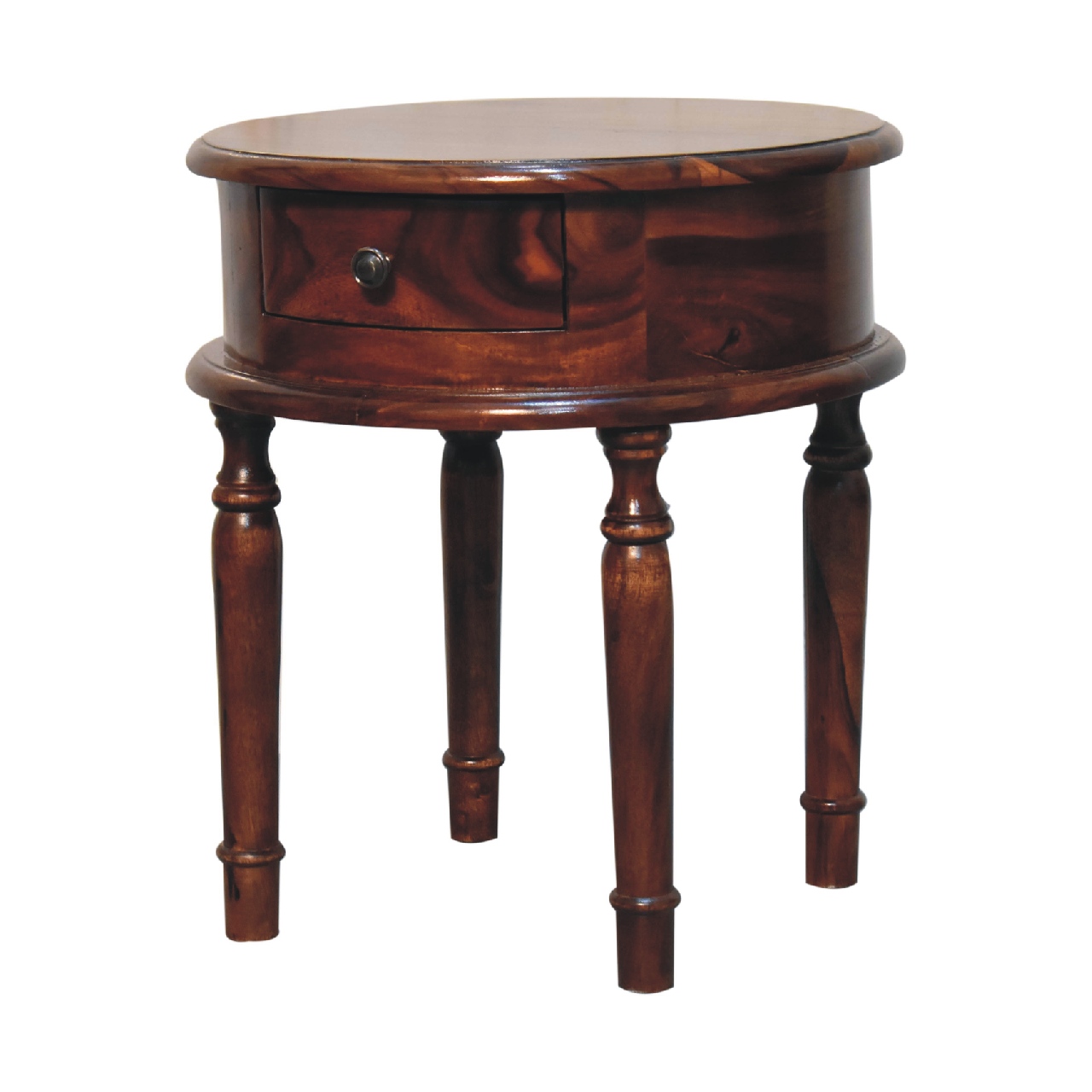Honey finish Turned Leg Bedside - Image 2