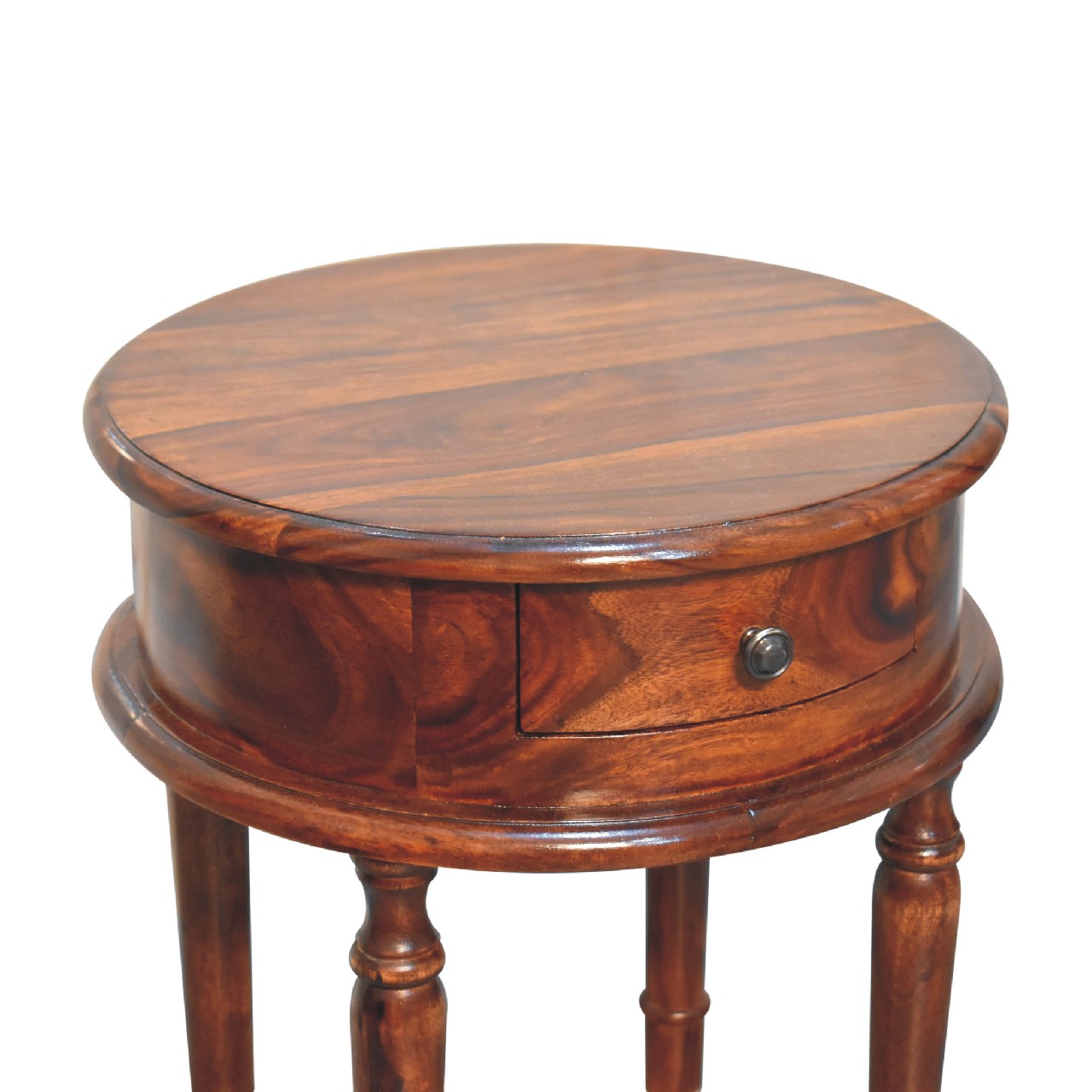 Honey finish Turned Leg Bedside - Image 3