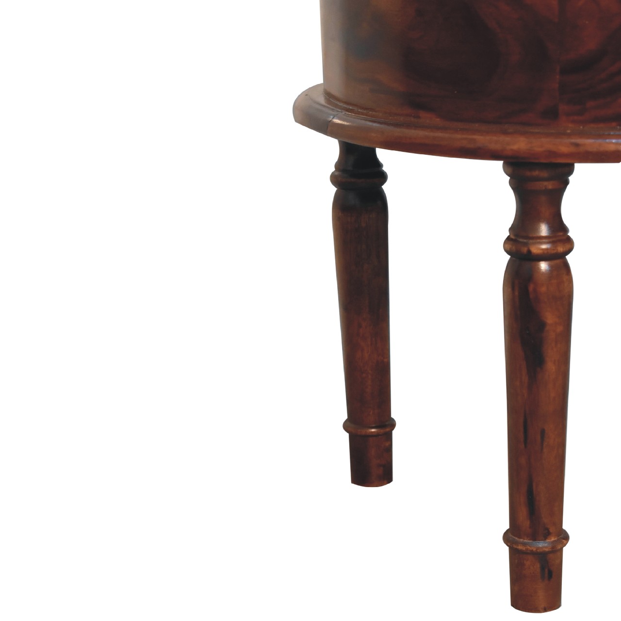 Honey finish Turned Leg Bedside - Image 6