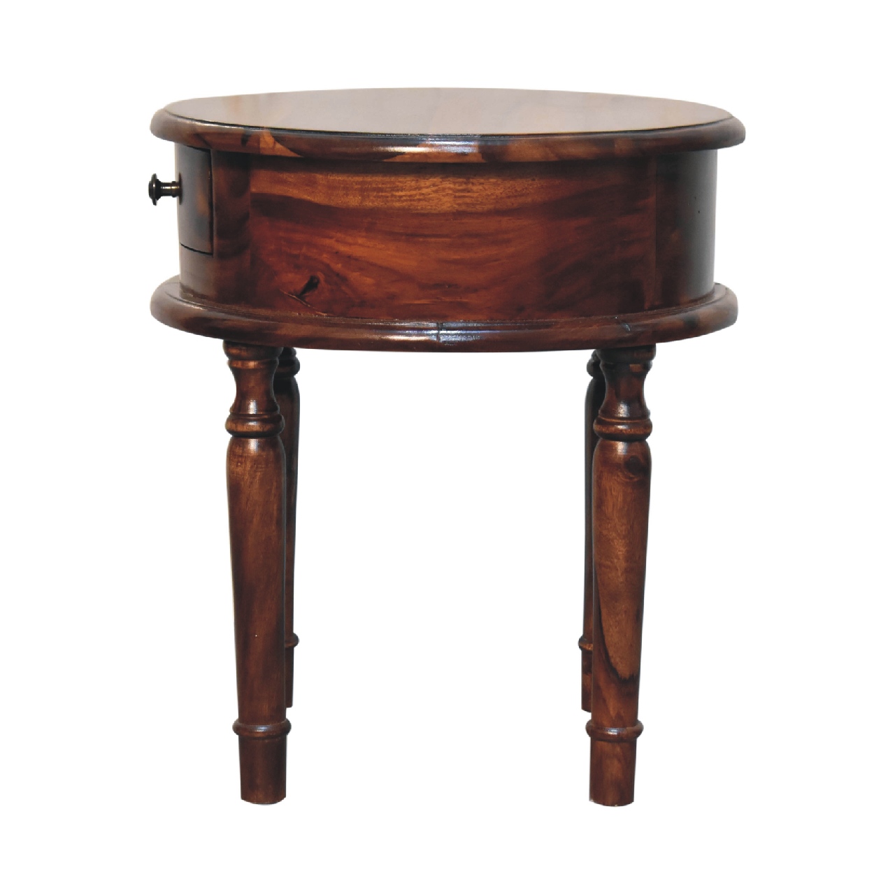 Honey finish Turned Leg Bedside - Image 7