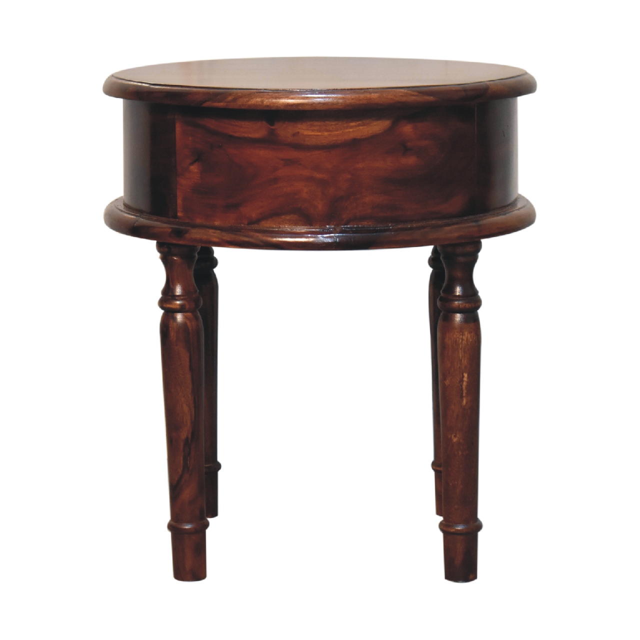 Honey finish Turned Leg Bedside - Image 8