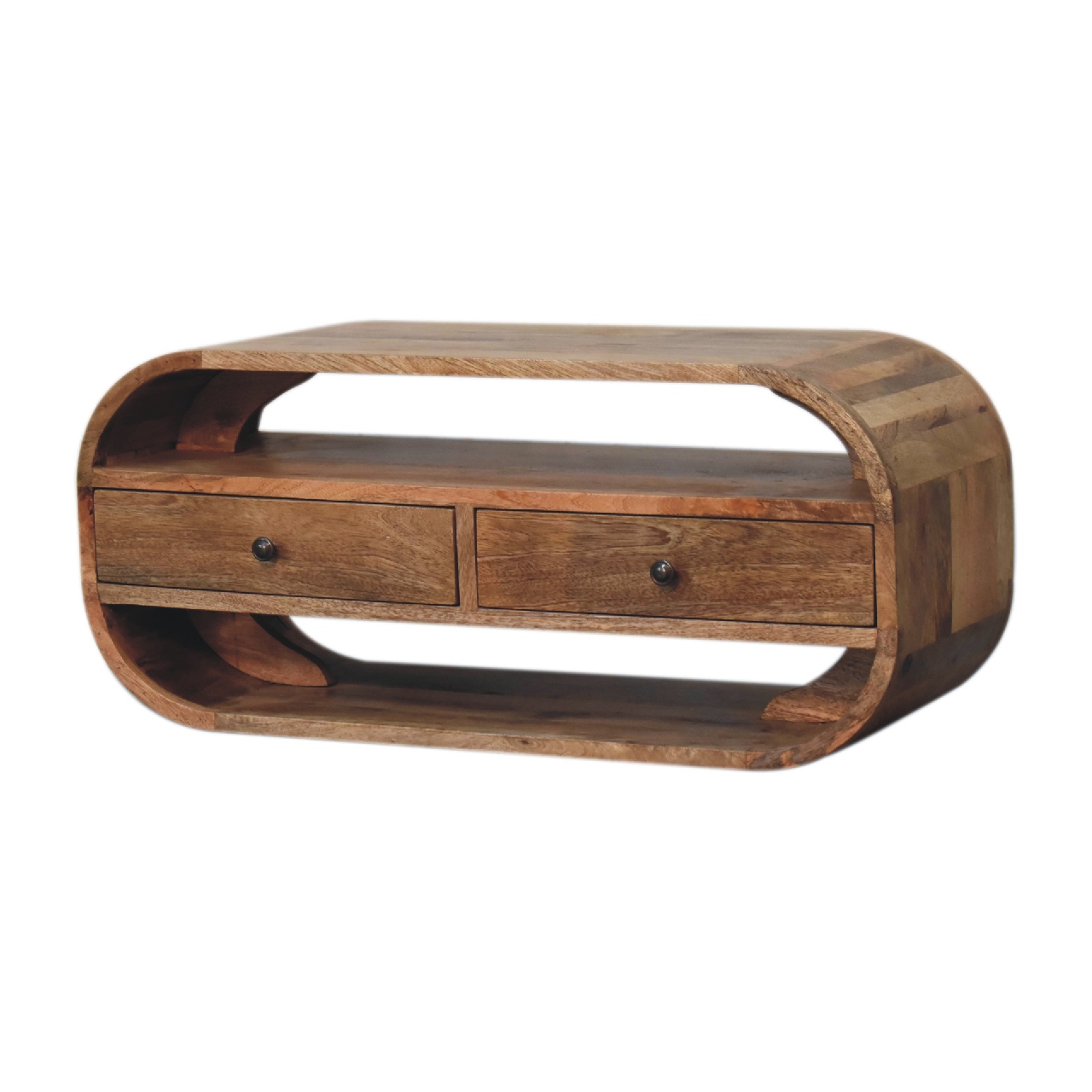 2 Drawer Curved Edge Media Unit - Image 2