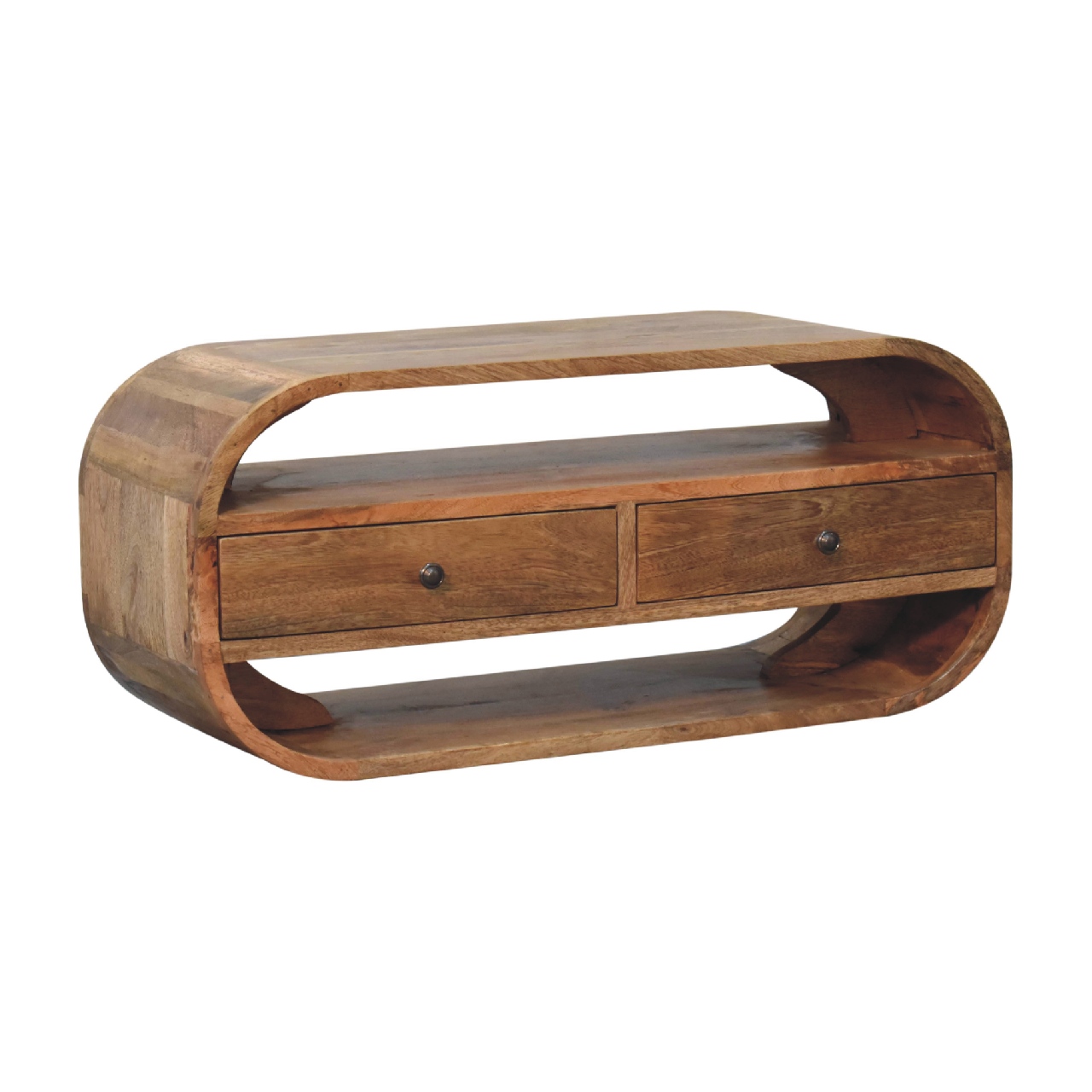 2 Drawer Curved Edge Media Unit - Image 3