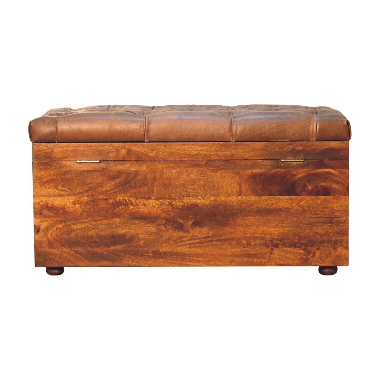 Buffalo Hide Chestnut Storage Trunk - Image 10