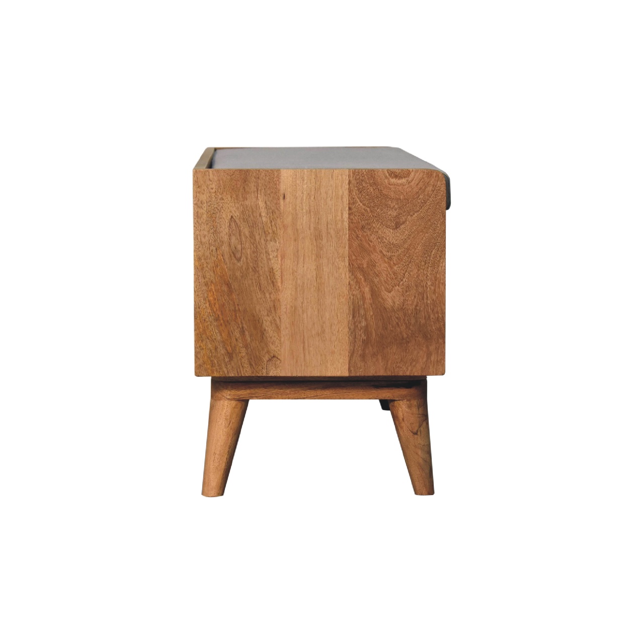 Oak-ish Nordic Storage Bench With Mud Linen - Image 7