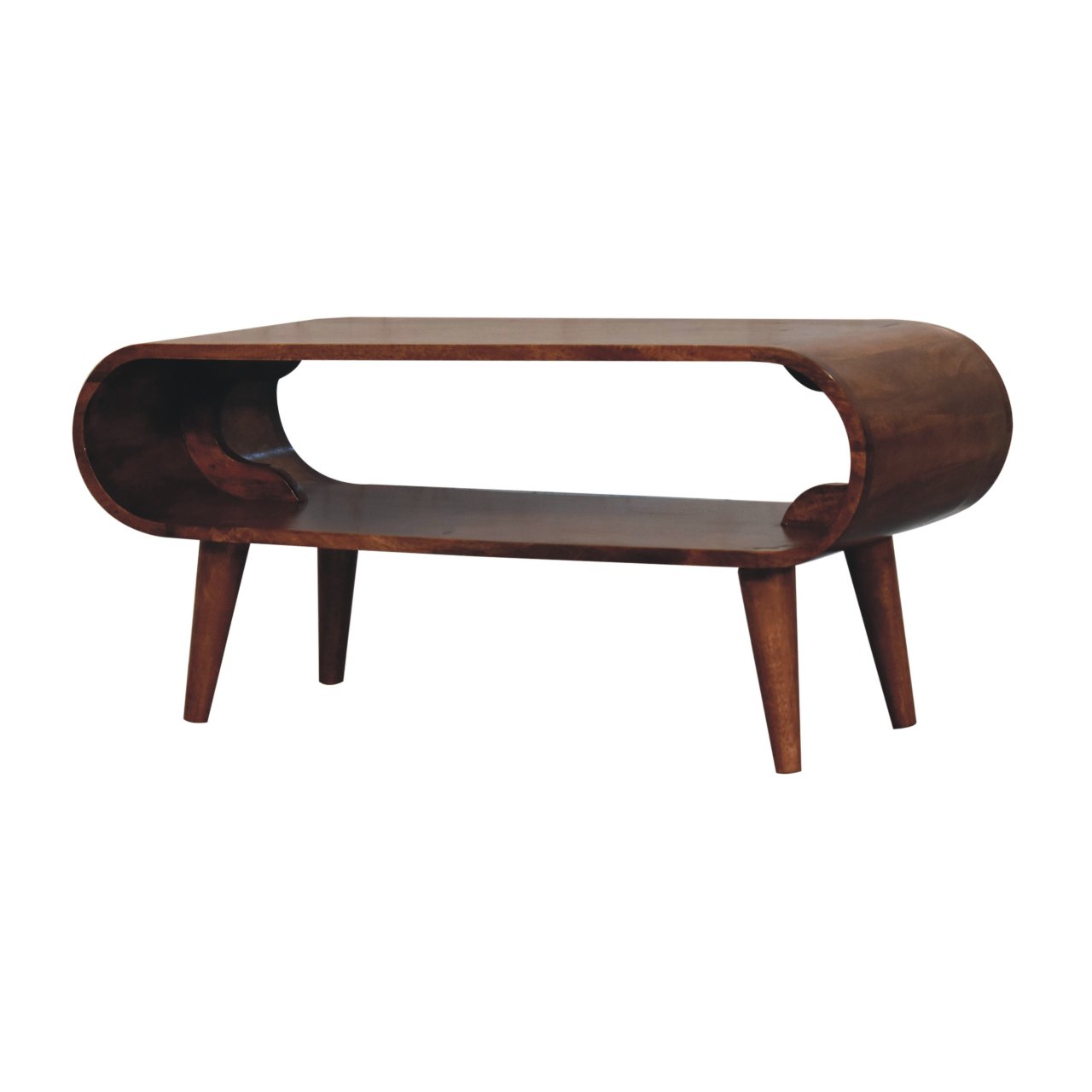 Amaya Nordic Style Honey Caramel Coffee Table - Image 2