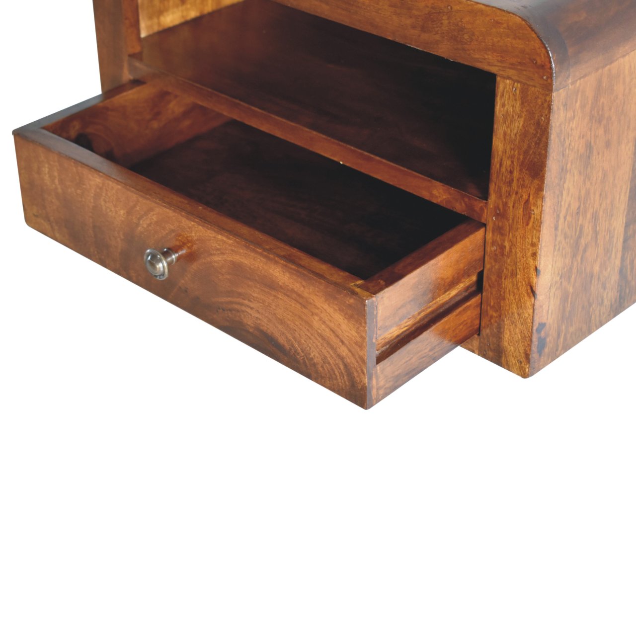 Chunky Chestnut 1 Drawer Wall Mounted Nightstand - Image 6
