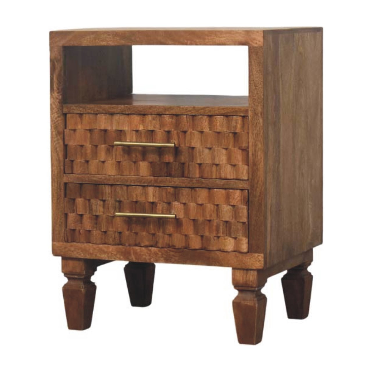 Arno Bedside in Golden Teak - Image 2