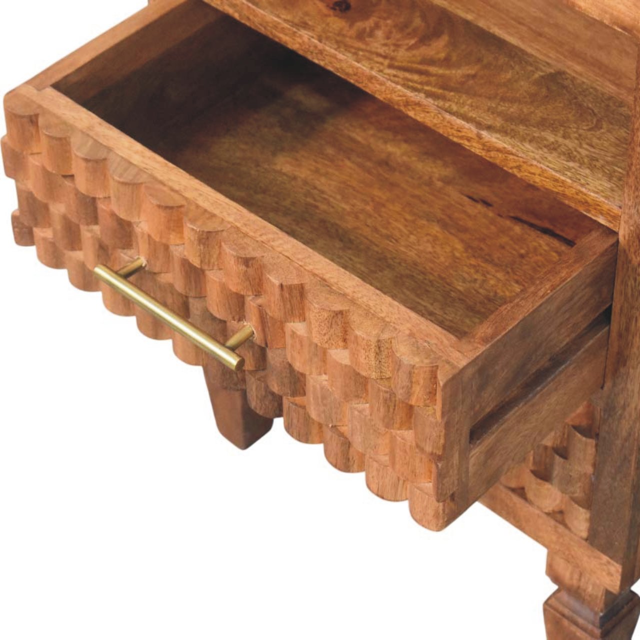 Arno Bedside in Golden Teak - Image 5