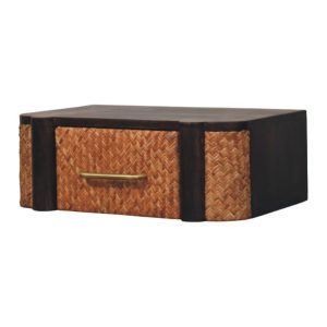 Rattan Curve Wall-Mounted Drawer