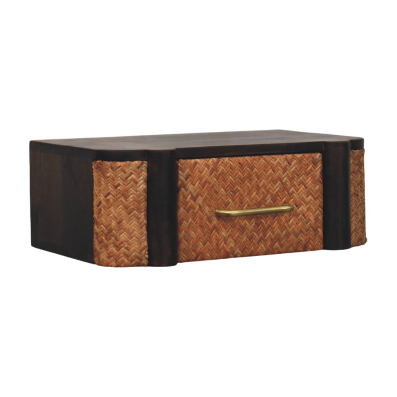 Rattan Curve Wall-Mounted Drawer - Image 2