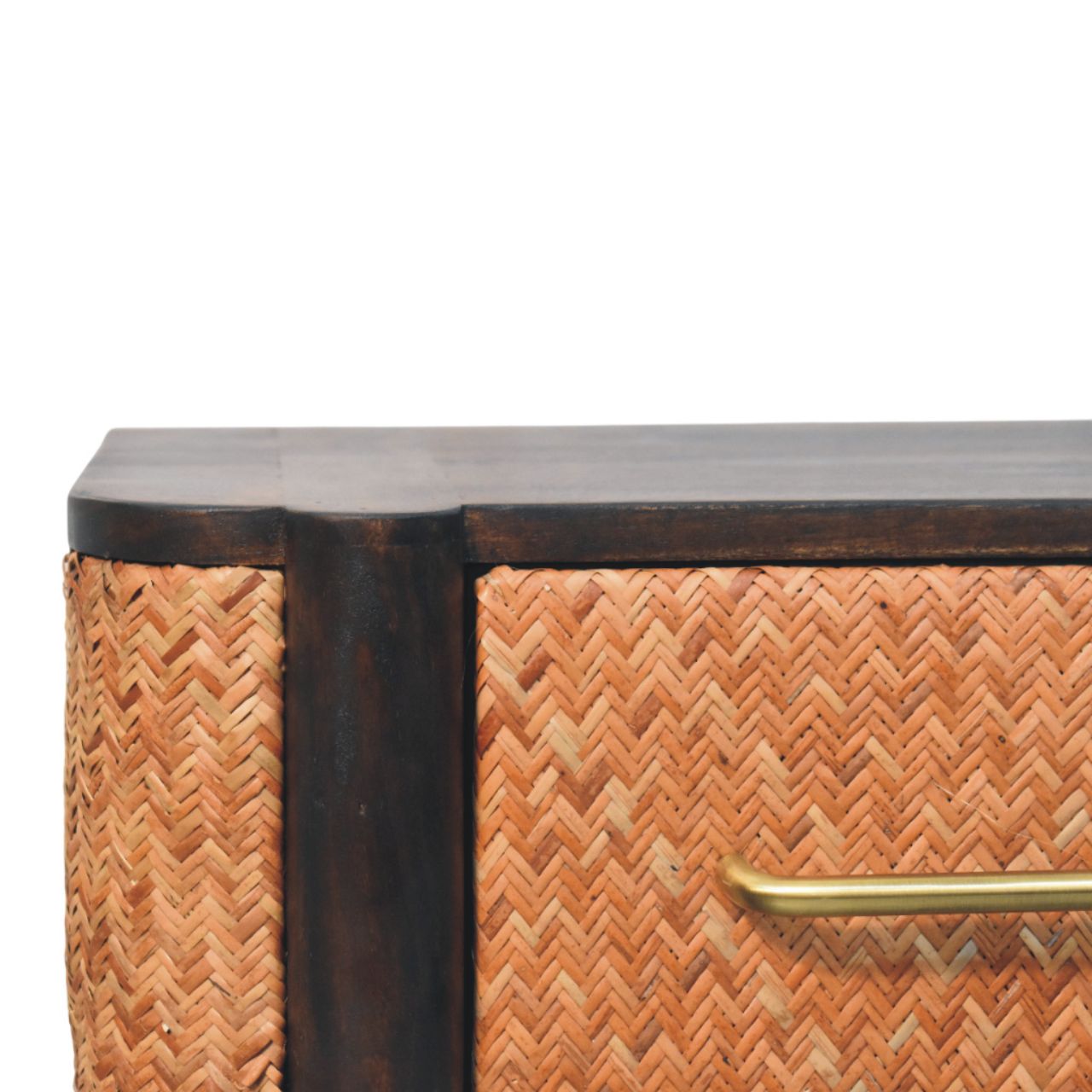 Rattan Curve Wall-Mounted Drawer - Image 3
