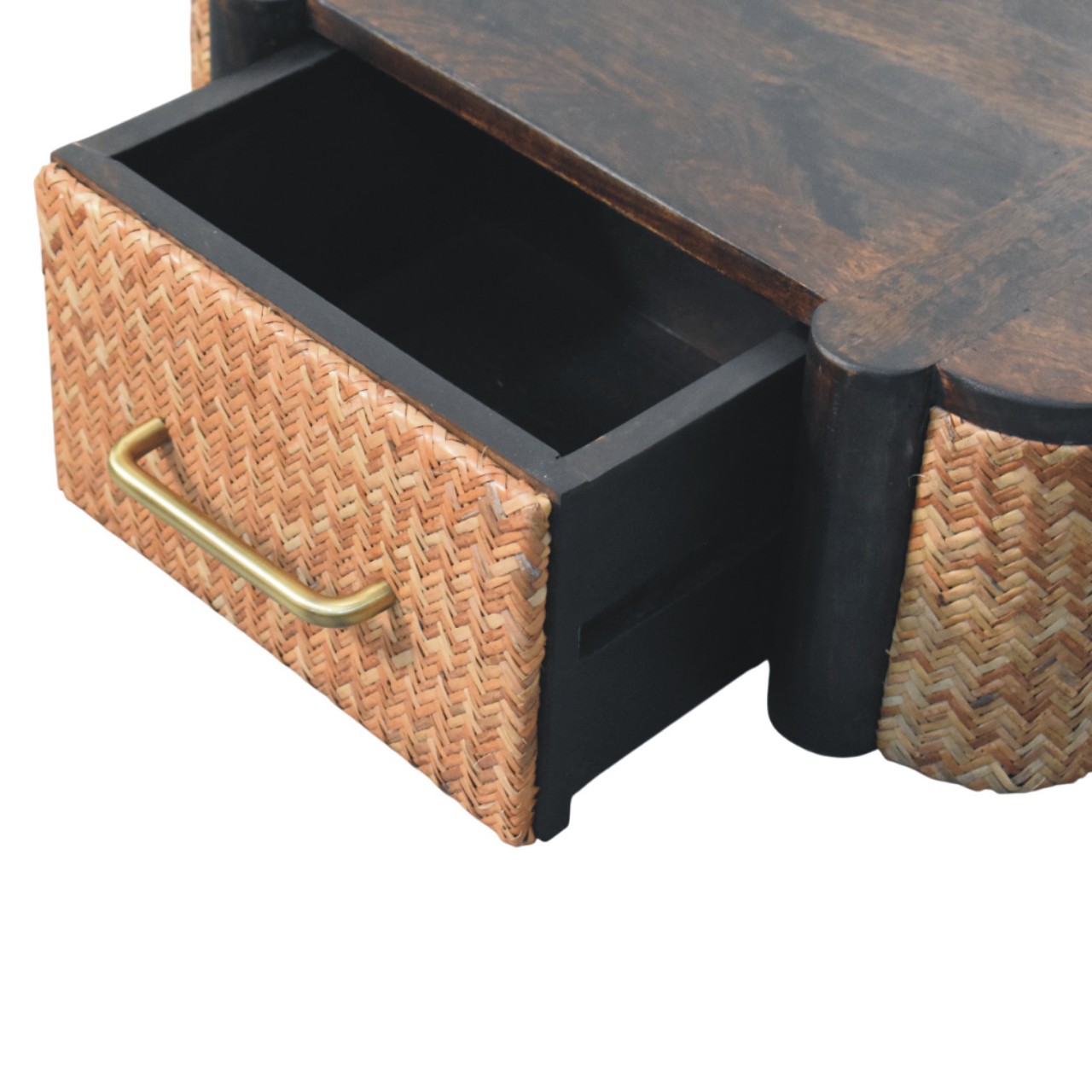 Rattan Curve Wall-Mounted Drawer - Image 6