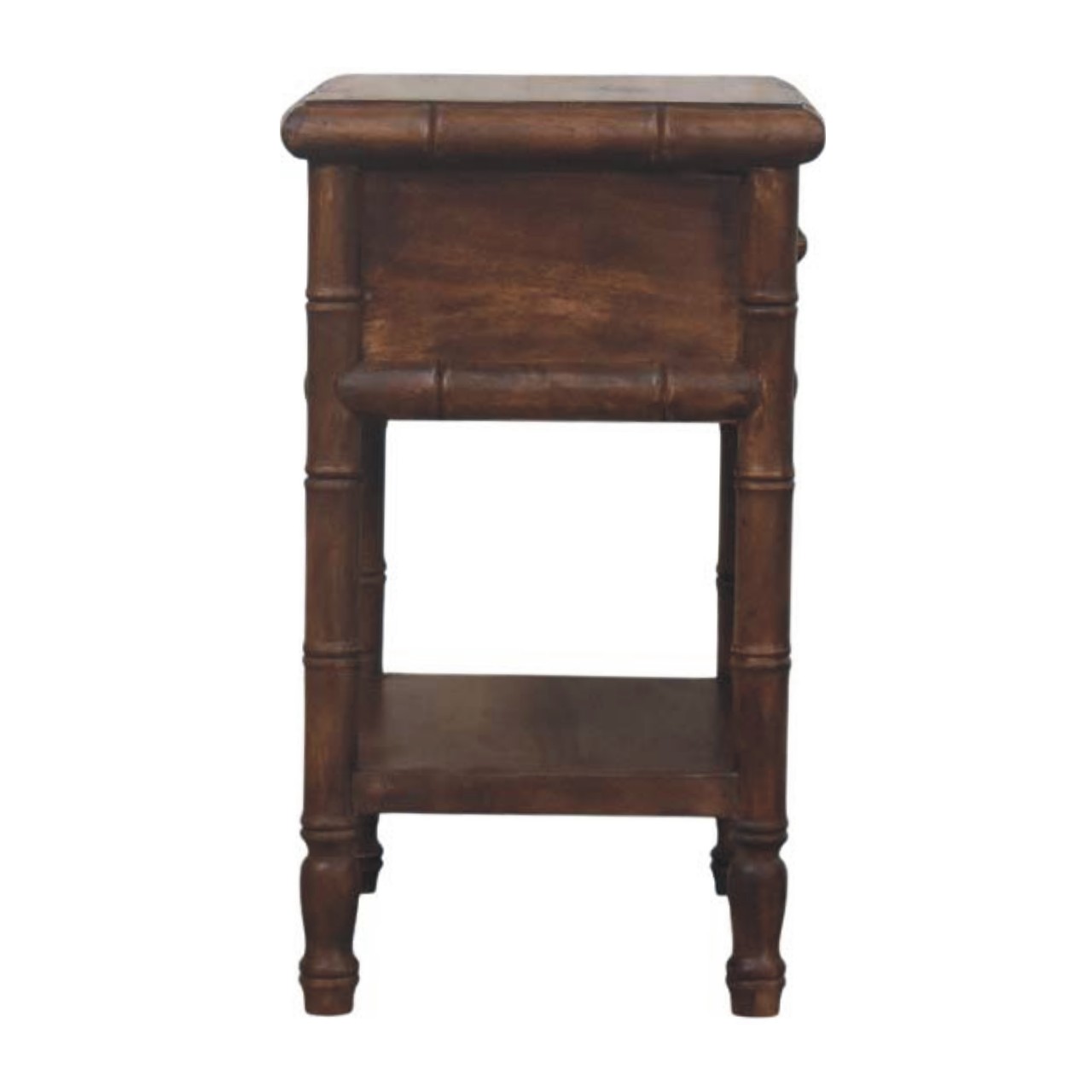 Bamboo Carved Bedside Table - Image 7