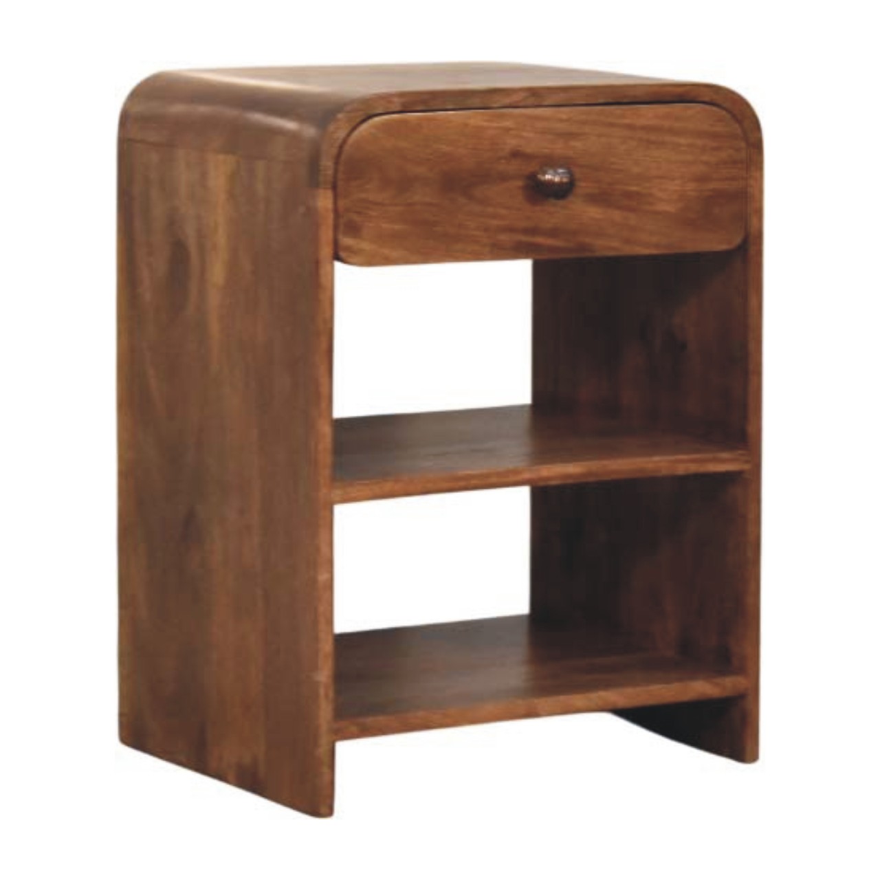 Open Shelf Bedside with Drawer - Image 3
