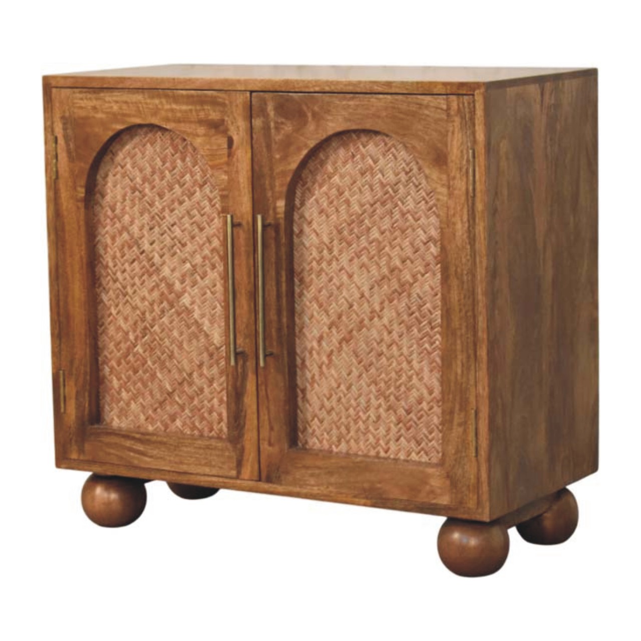 Arched Rattan Two-Door Sideboard - Image 2