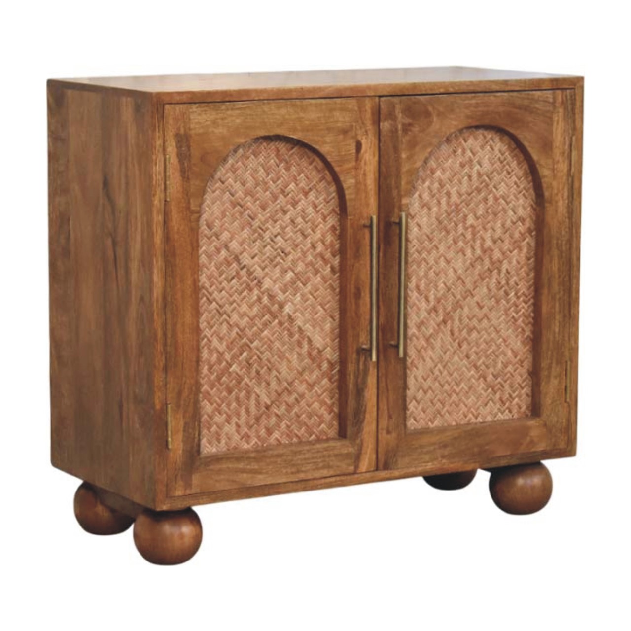 Arched Rattan Two-Door Sideboard - Image 3