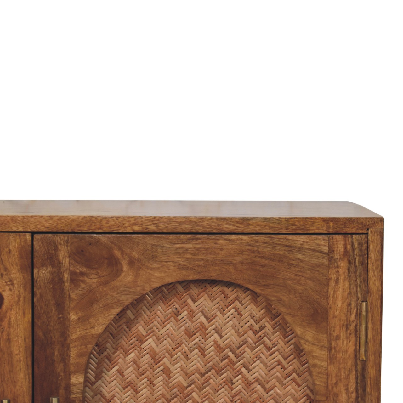 Arched Rattan Two-Door Sideboard - Image 4