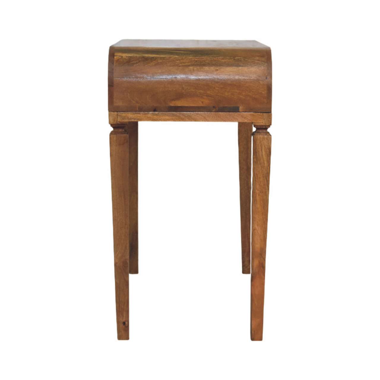 Curved Open Shelf Writing Desk - Image 8