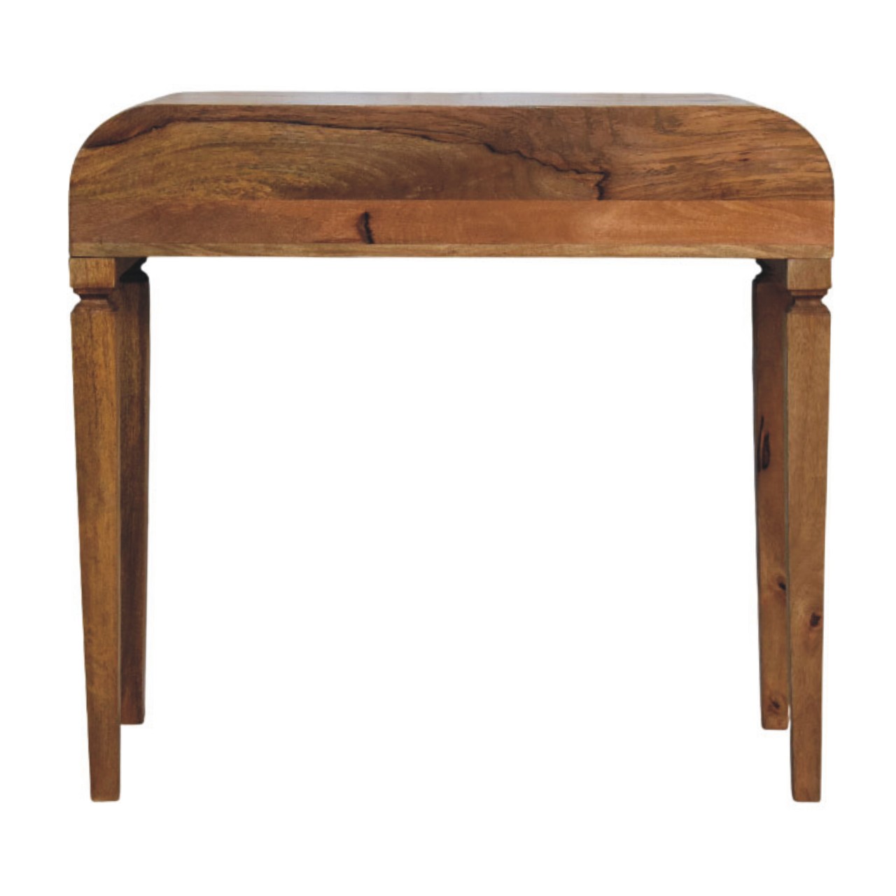 Curved Open Shelf Writing Desk - Image 9