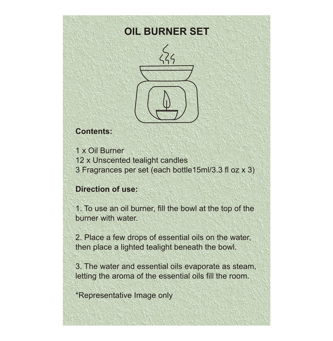 Black Oil Burner Set (Lotus) - Image 10