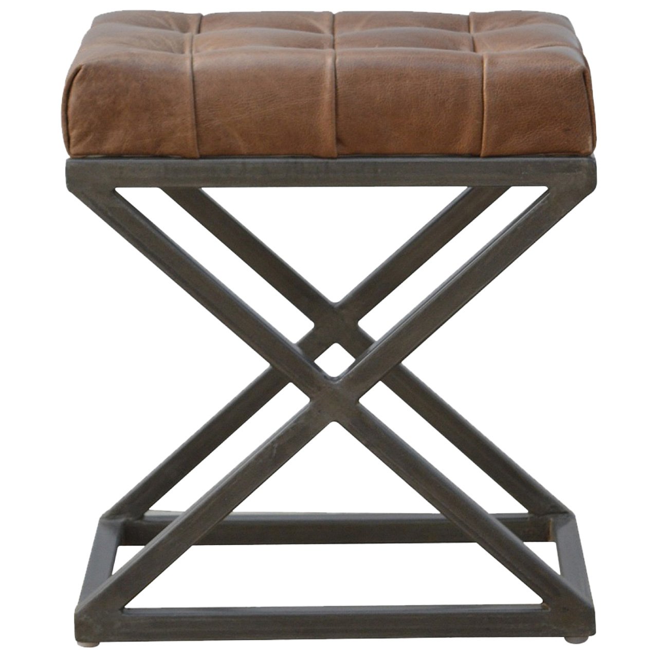 Industrial Cross Metal Coffee Table
