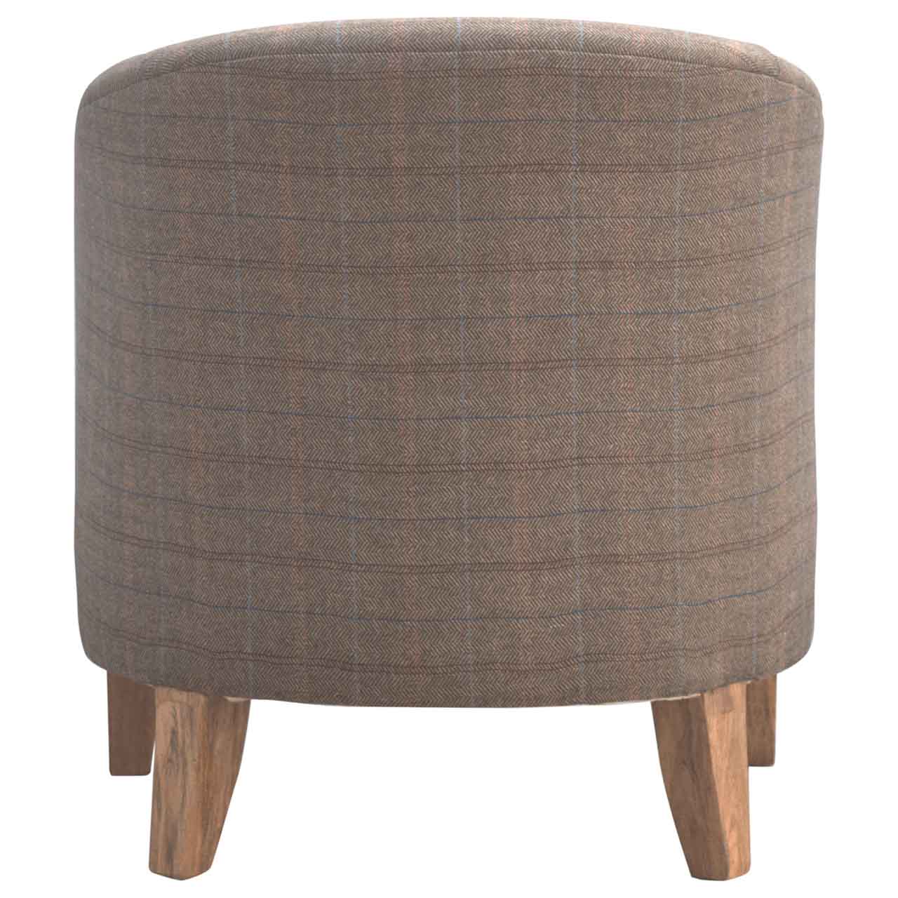 Upholstered Tweed Tub Chair - Image 6
