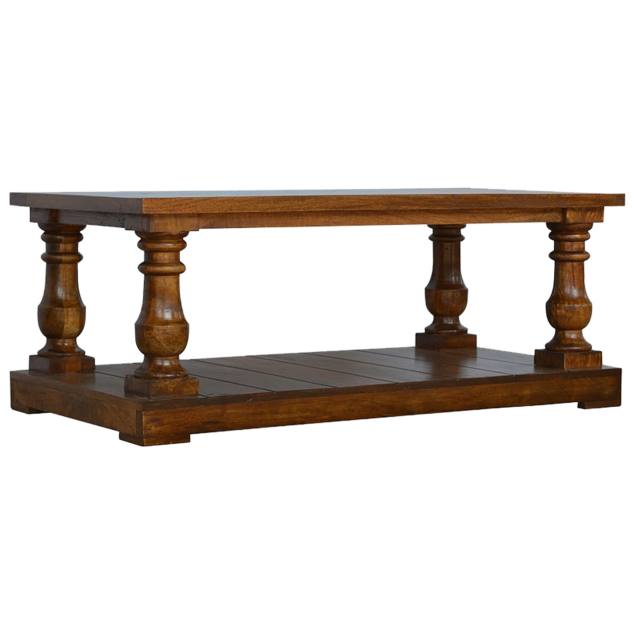 Square Turned Country Coffee Table - Image 2