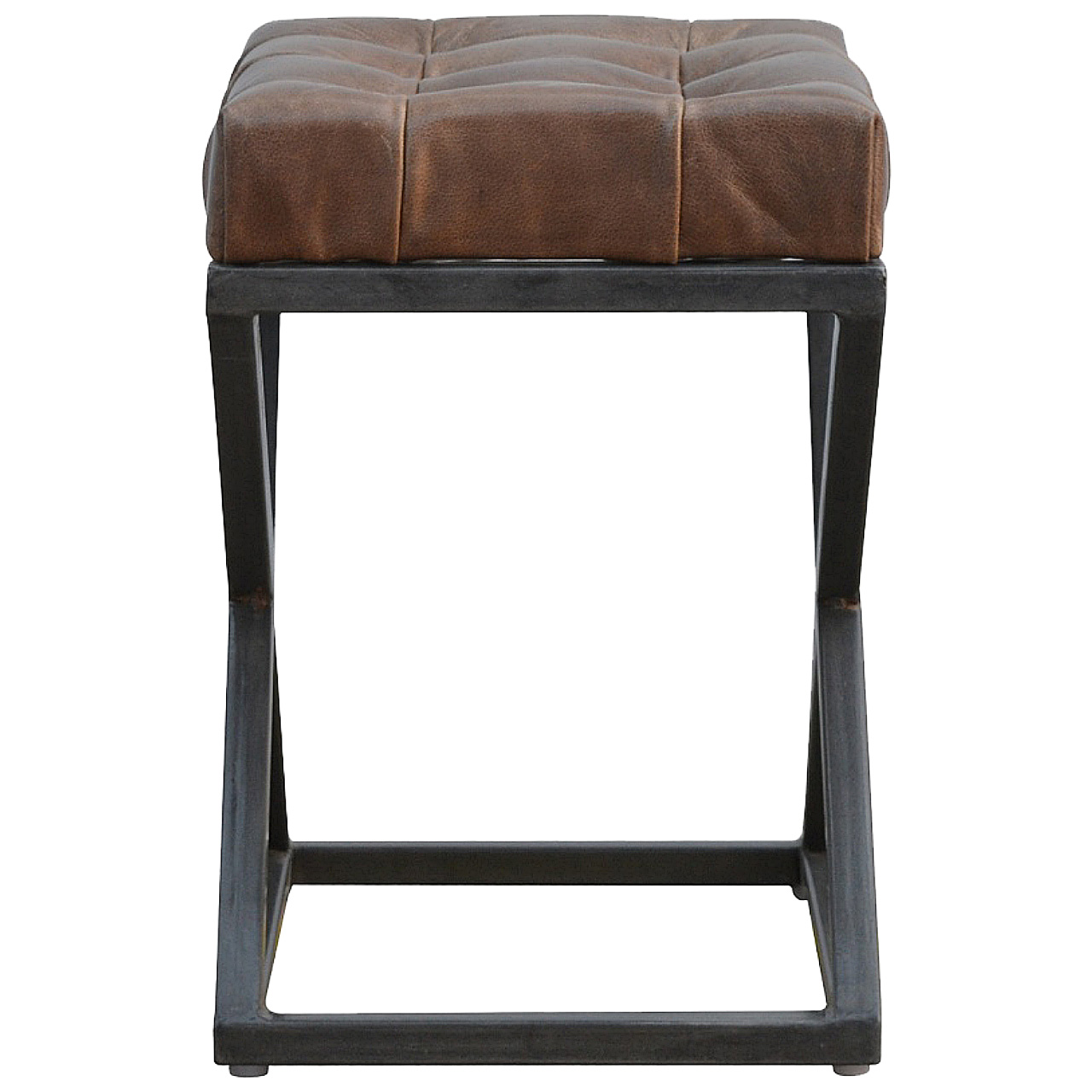 Industrial Cross Metal Coffee Table - Image 8